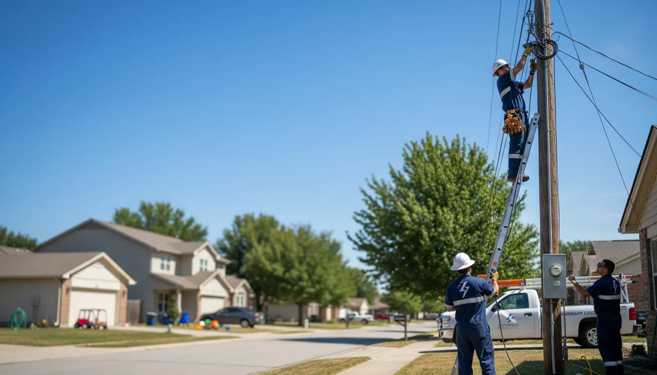 Residential electrician providing installation services in Martinsville, IL